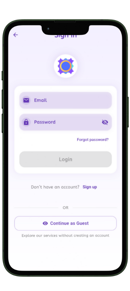 ChozekAI App Screen 1